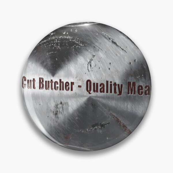 Item preview, Vintage butcher sign with Prime Cut Butcher Quality Meats text designed and sold by Creative88Art.