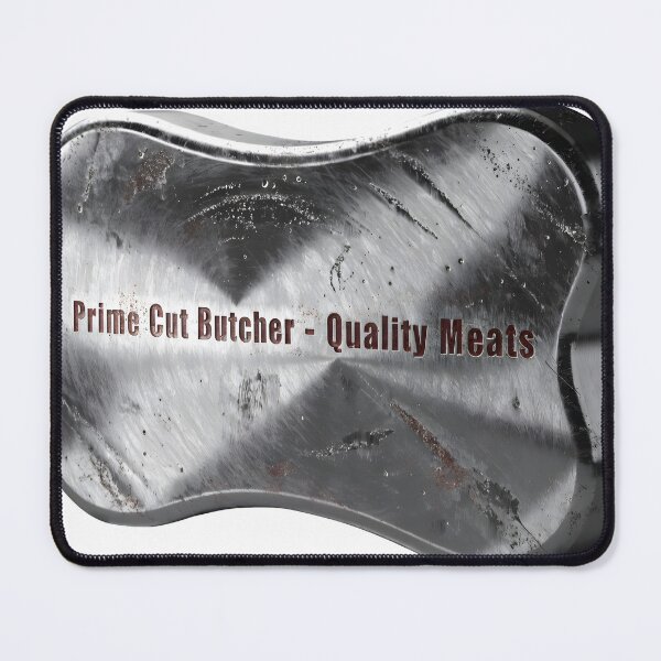 Item preview, Vintage butcher sign with Prime Cut Butcher Quality Meats text designed and sold by Creative88Art.