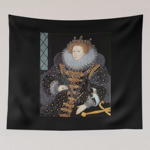 Item preview, Queen Elizabeth I of England Portrait in Ornate Black Gown designed and sold by TeeARTHY.