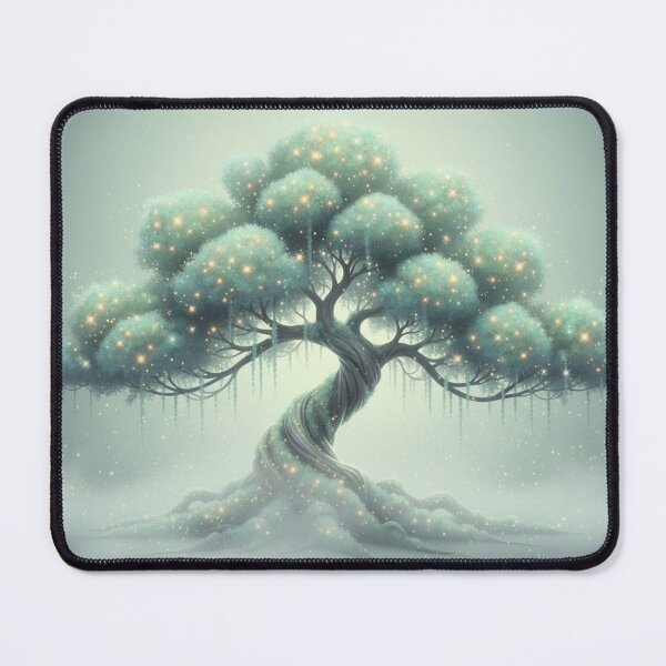 Item preview, Nebula Star Moss Tree – Essence Illustration designed and sold by Herzbaumatelier.