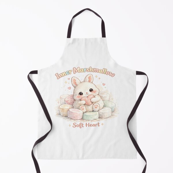 Item preview, Inner Marshmallow Bunny Soft Heart Watercolor Aesthetic Cute Design designed and sold by StickyDelights.