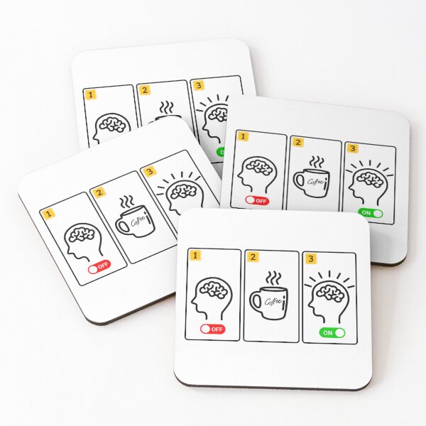 Item preview, Coffee – The ON/OFF Switch for Human Brains designed and sold by dadnladdesigns.