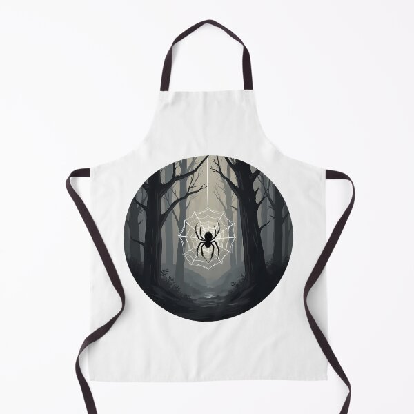 Item preview, Spooky Spider in Dark Forest | Gothic Nature Circle Art designed and sold by DesignsByDessie.