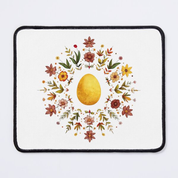 Item preview, Golden Egg Floral Spring Illustration designed and sold by PMTaurus.