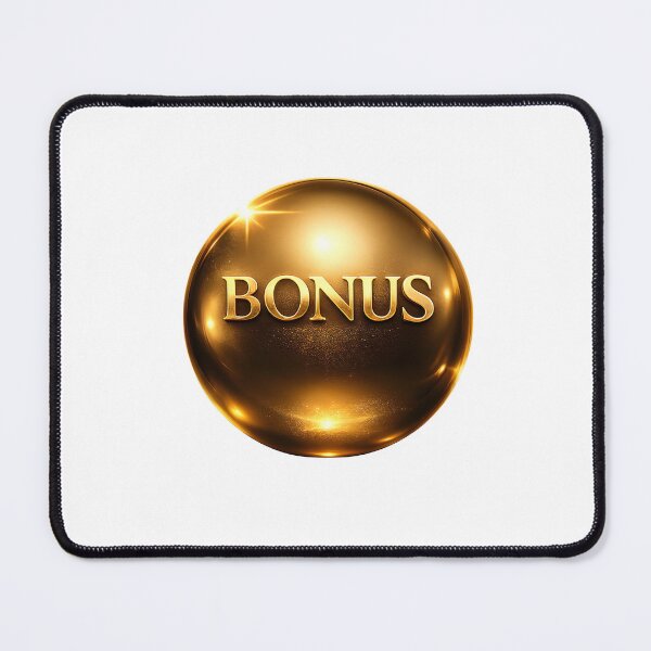 Item preview, Golden bonus symbol with shiny effect and starburst lights designed and sold by Creative88Art.