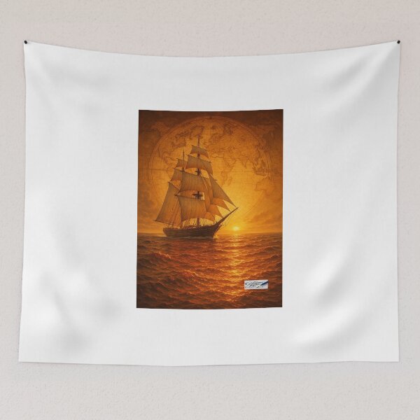 Item preview, Ship with World Map designed and sold by JJESTOICO.
