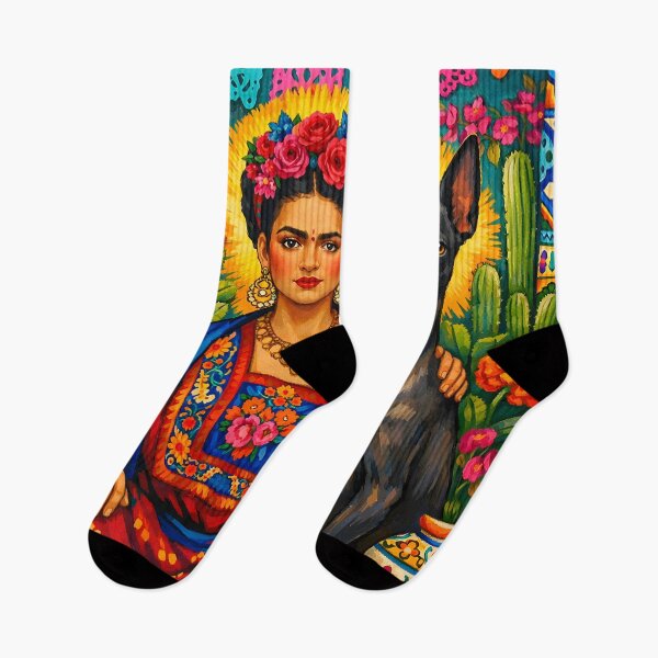 Item preview, Best Dog Mum Ever Cute Folk Art Dog Lover Gift Xolo Frida Kahlo designed and sold by SoniaSarkali.