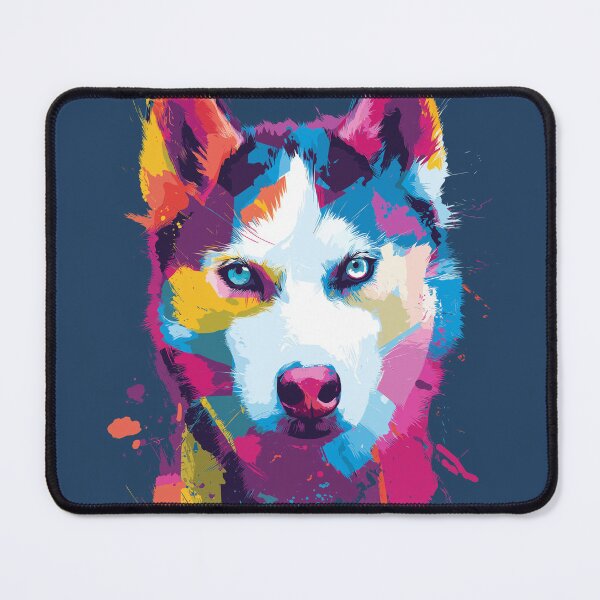 Item preview, Neon Splash Husky designed and sold by JuniperFinch.