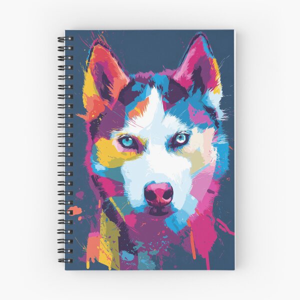 Item preview, Neon Splash Husky designed and sold by JuniperFinch.