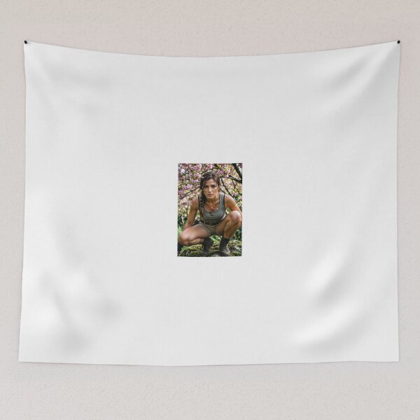 Item preview, Lara Croft gear and peach blossoms in forest designed and sold by CathryneDelamort.