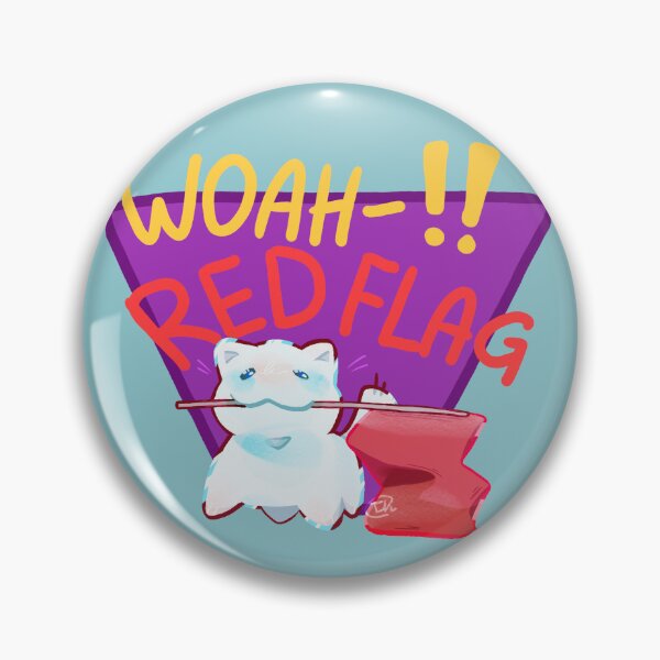 Item preview, Randomz: Cat Red Flag  designed and sold by TL_Pebbles.