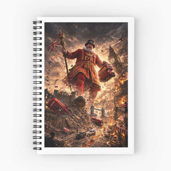 Item preview, A towering Beefeater rises above London designed and sold by PIXEL POP DESIGNS - Beyond the Norm!.