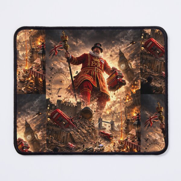 Item preview, A towering Beefeater rises above London designed and sold by PIXEL POP DESIGNS - Beyond the Norm!.