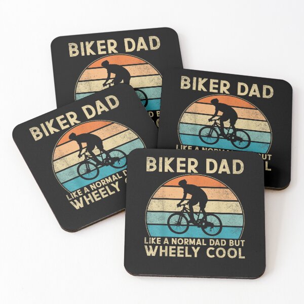 Item preview, Biker Dad Like A Normal Dad Wheely Cooler Cycling Bicycle designed and sold by MerchDeviant.
