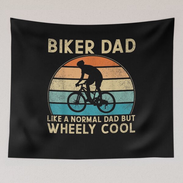 Item preview, Biker Dad Like A Normal Dad Wheely Cooler Cycling Bicycle designed and sold by MerchDeviant.