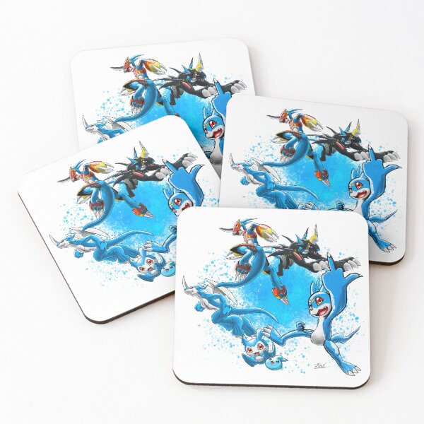 Item preview, Veemon and its Digi evolutions designed and sold by RobertIlustrado.
