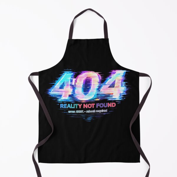 Item preview, 404 Reality Not Found – Glitch Aesthetic Cyber Meme Design  designed and sold by NAJURE.