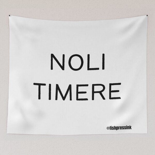 Item preview, noli timere text v2 white background designed and sold by fishpressink.
