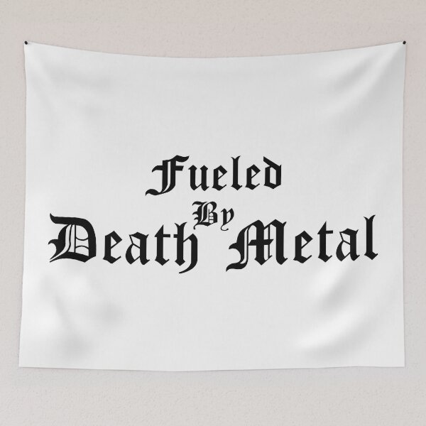 Item preview, Fueled By Death Metal Typography designed and sold by NeutronDesign.