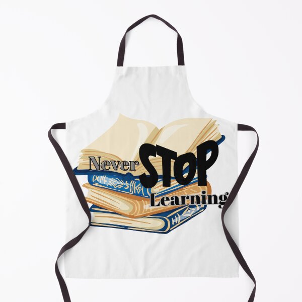 Item preview, Never Stop Learning – Book Stack Motivation Quote Design designed and sold by SS DESIGN 09.