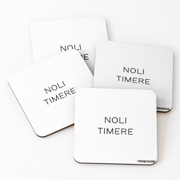 Item preview, noli timere text graphic v1 white background designed and sold by fishpressink.