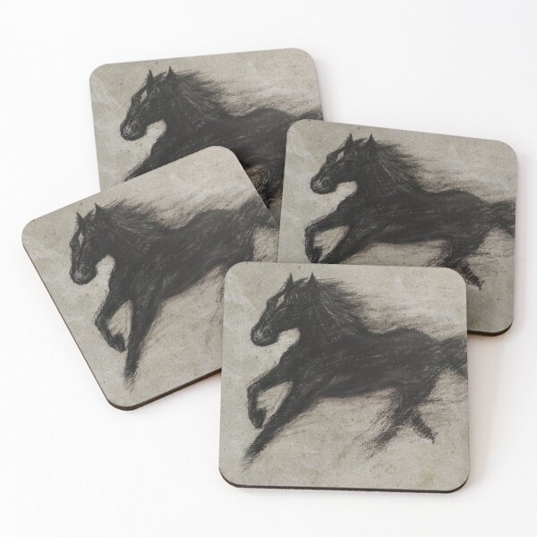 Item preview, wild black horse designed and sold by dobfstore.