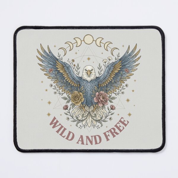 Item preview, Wild and Free - Eagle & Moon Phases designed and sold by DigitalGlade.