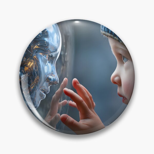 Item preview, Child and Robot Face-to-Face Connection Moment designed and sold by Artessie.