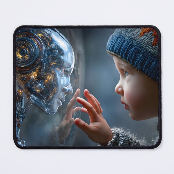 Item preview, Child and Robot Face-to-Face Connection Moment designed and sold by Artessie.