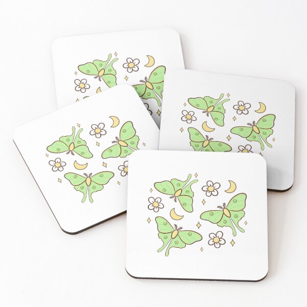 Item preview, Luna Moth Floral designed and sold by hbpatternco.