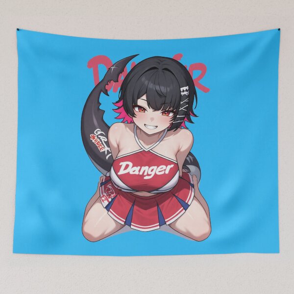 Item preview, Danger Smile – Neon Devil Cheer Anime Street Pinup designed and sold by Jimakmo.