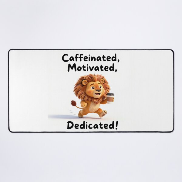 Item preview, Caffeinated Motivated, Dedicated! designed and sold by Uplift & Oddity.