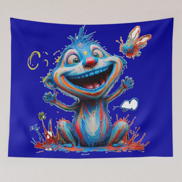 Item preview, The Creatures -Paint Splashed Dog designed and sold by Poppflix-TM.