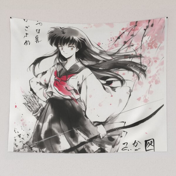 Item preview, Kagome Sumi-e designed and sold by AnimeArsenalPrints.