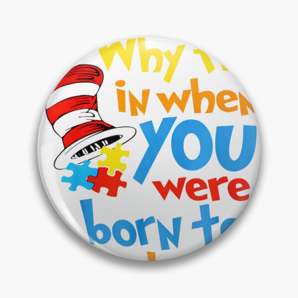 Item preview, Why Fit in Doctor Teacher Cat in Hat Cool Autism Awareness designed and sold by shopytee ⭐ ⭐ ⭐ (11k).