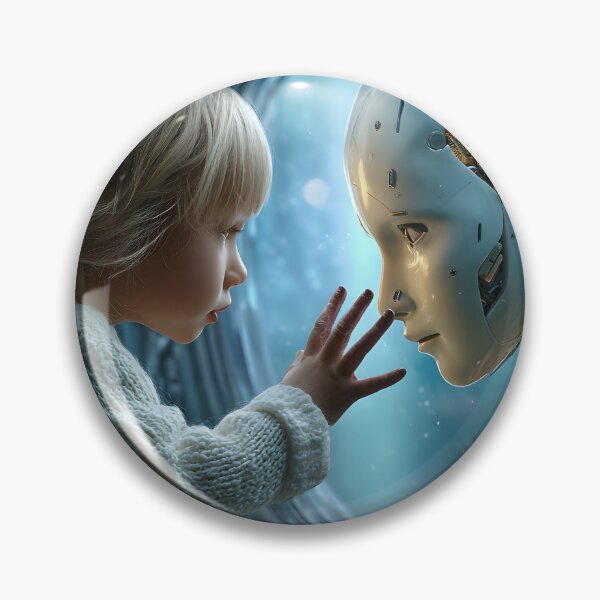 Item preview, Child and Robot Face-to-Face Connection Moment designed and sold by Artessie.