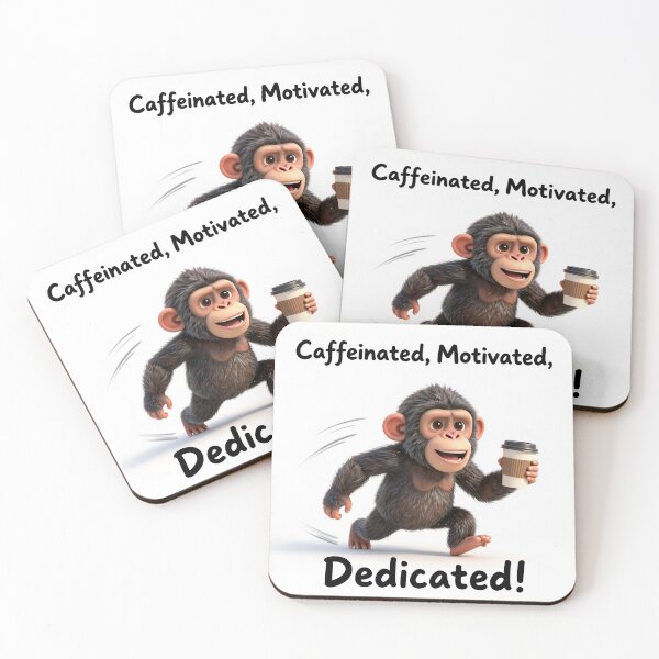 Item preview, Caffeinated Motivated, Dedicated! designed and sold by Uplift & Oddity.