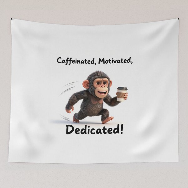 Item preview, Caffeinated Motivated, Dedicated! designed and sold by Uplift & Oddity.