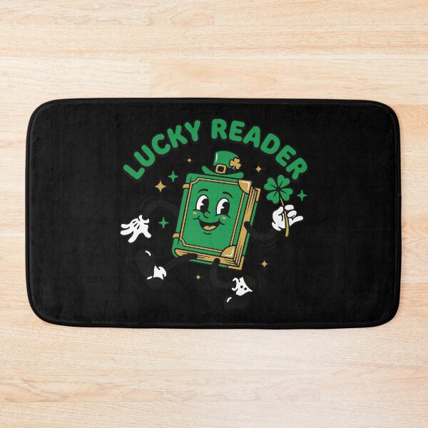 Item preview, Lucky Reader St Patricks Day - Retro Rubber Hose Bookish Art designed and sold by Mdozet.