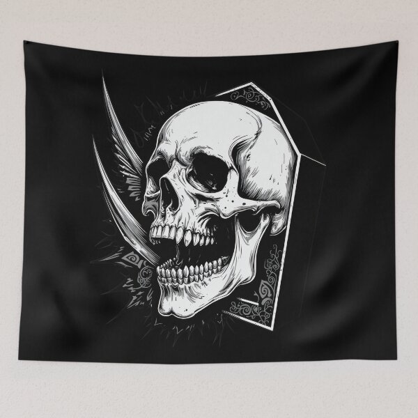 Item preview, Dark Gothic Skull with Blade designed and sold by NeutronDesign.