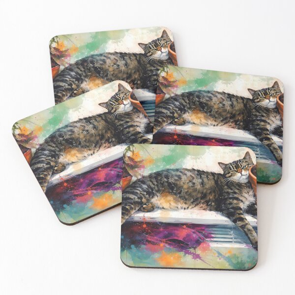 Item preview, Cozy Cat by the Window designed and sold by cuprum.
