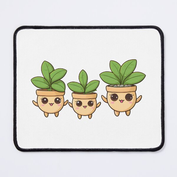 Item preview, Cute Smiling Potted Hoya Plants Cartoon Illustration designed and sold by DesignsByDessie.