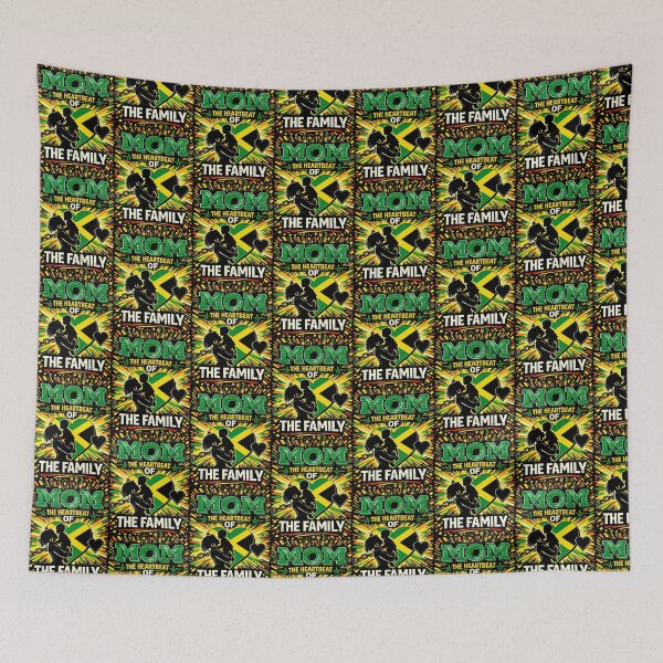 Item preview, Mom: The Heartbeat Of The Family | Jamaican Black Mother | Mom | Mother | Mama | Jamaican | Mummy | Mom designed and sold by TeesByAngelzB.