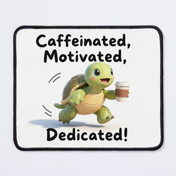 Item preview, Caffeinated Motivated, Dedicated! designed and sold by Uplift & Oddity.
