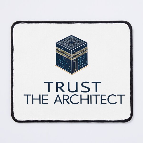 Item preview, Trust The Architect Kaaba Muslim T-Shirt | Minimal Islamic Streetwear Tee for Hajj, Umrah & Faith Lovers designed and sold by Vajid Designs .