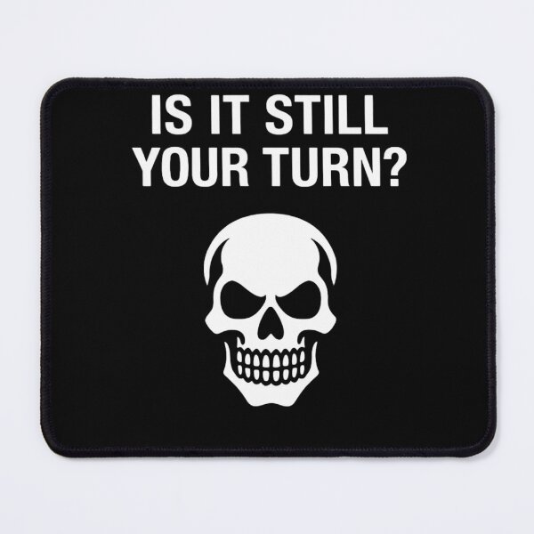 Item preview, Is It Still Your Turn? Funny Bored Skeleton On Swing Dark Humor Shirt designed and sold by VibeOffline Studio.