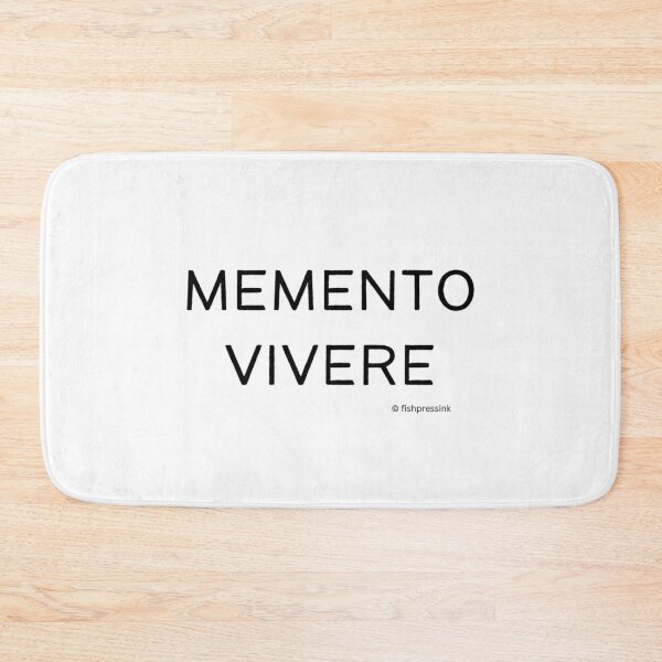 Item preview, Memento Vivere v1 – Minimalist Black and White Latin Quote Typography designed and sold by fishpressink.