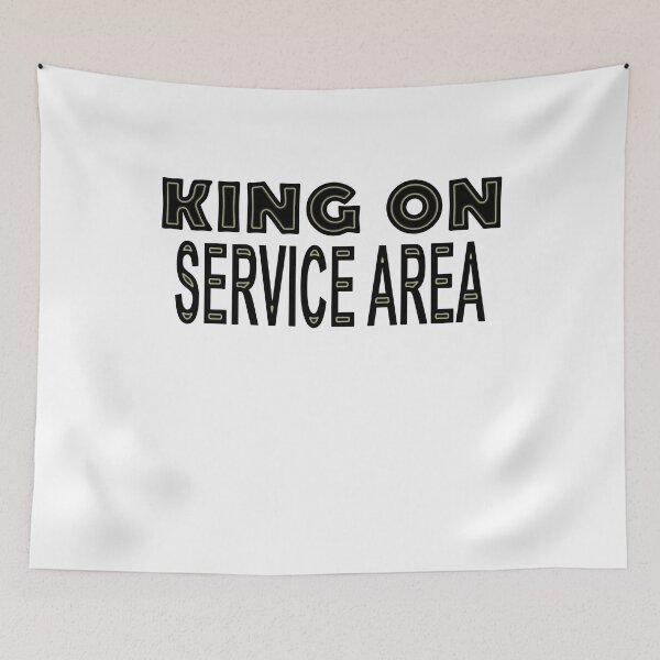 Item preview, King on Service Area. Men women children designed and sold by fatshirt.