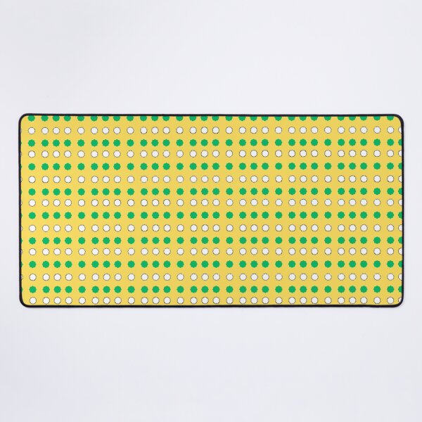 Item preview, White and Green Alternating Stars on Yellow background pattern designed and sold by fev-rocks.