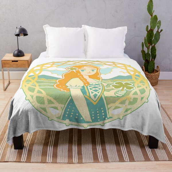 Item preview, Irish Girl Illustrations Fantasy Landscapes Capturing Imagination Wonder designed and sold by ART ATTACK ZONE.